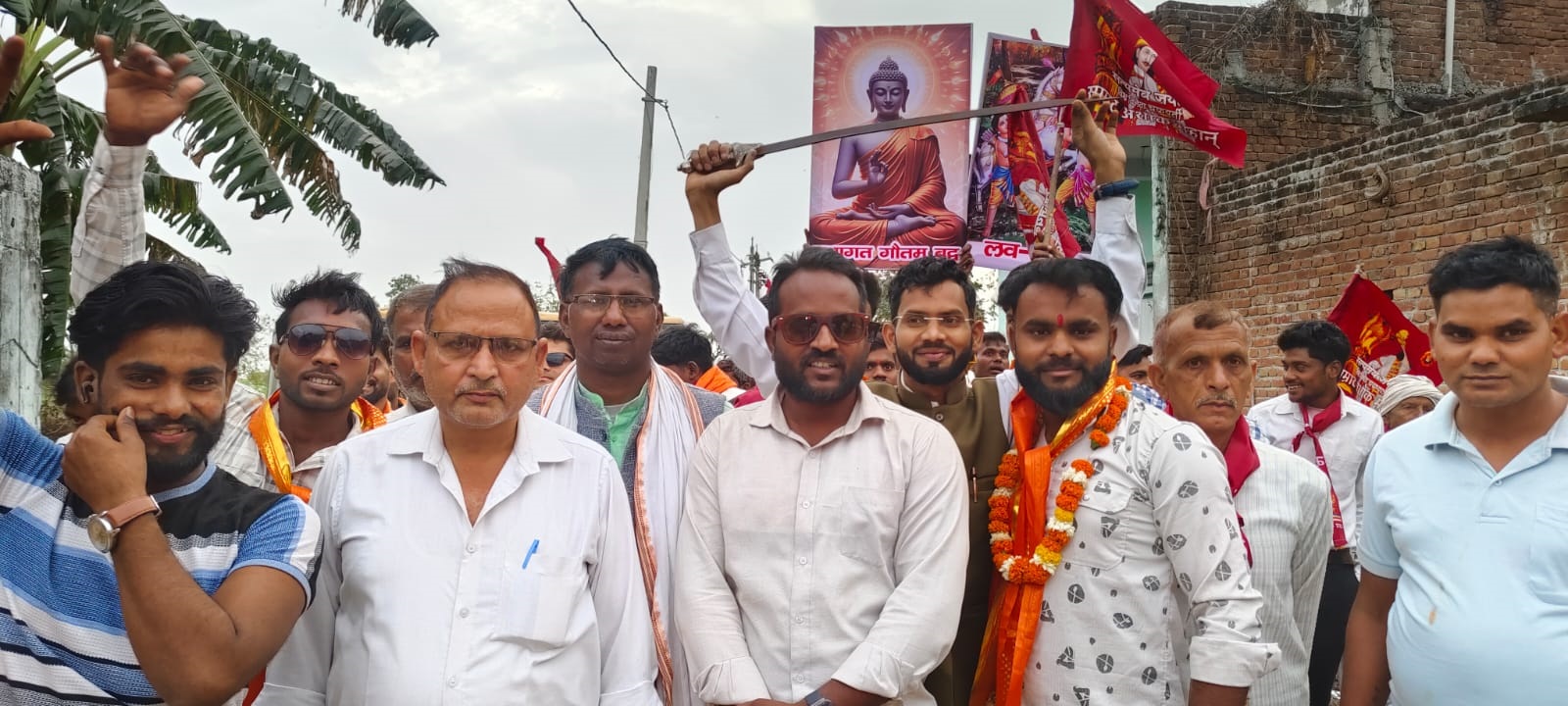 भोजगढ़ी में महान सम्राट अशोक का मनाया जन्मोत्सव , धूमधाम से निकली भव्य शोभायात्रा