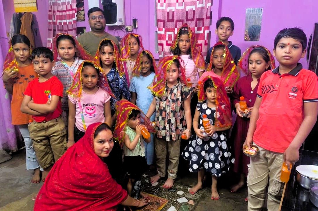 दुर्गाष्टमी पर घर-घर जिमाए गए कन्या-लांगुरा, भक्तिमय माहौल में हुई पूजा-अर्चना