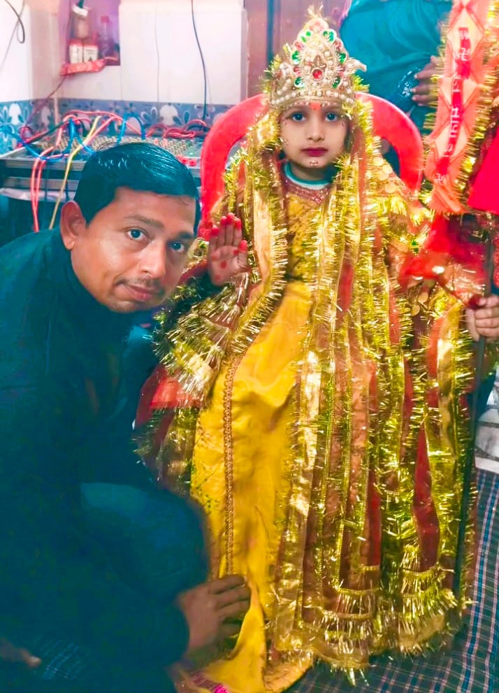 रामनवमी पर कन्या लांगुरा की धूम, घर-घर मातारानी के रूप में सजीं बेटियां