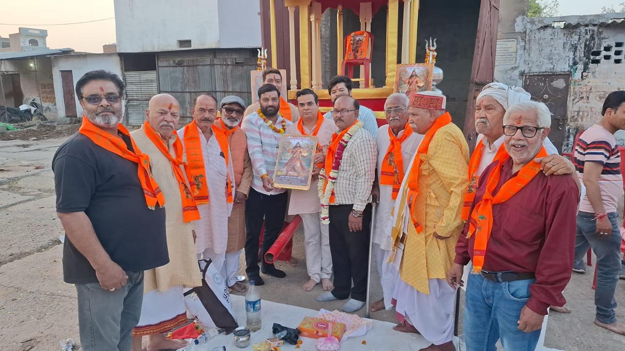 नव संवत्सर पर निकलेगी भगवान परशुराम की भव्य रथयात्रा, जीर्णोद्धार उपरांत विधि-विधान से हुआ रथ पूजन