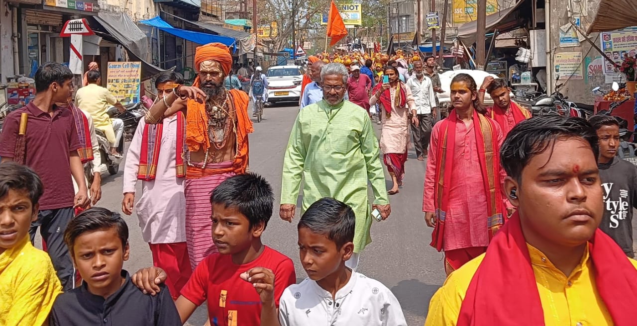 चामुंडा मंदिर रमनपुर पर नवरात्रों में धार्मिक उत्सव, नगर में निकली भव्य कलश यात्रा ,19 से 28 मार्च तक 51 वाँ ‘श्रीशत् चण्डी महायज्ञ’ एवं श्रीमद् भागवत महापुराण