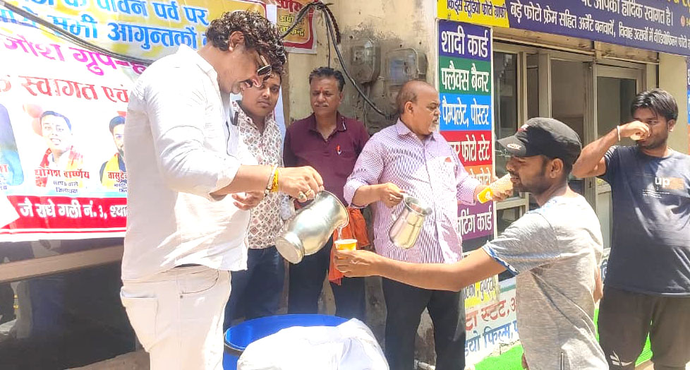भीषण गर्मी में प्यासे मुसाफिरों को युवा जोश चेरिटेबल सोसाइटी रजि. संस्था ने लगवाई शीतल मीठे पेयजल की प्याऊ , राहगीरों को मिली राहत
