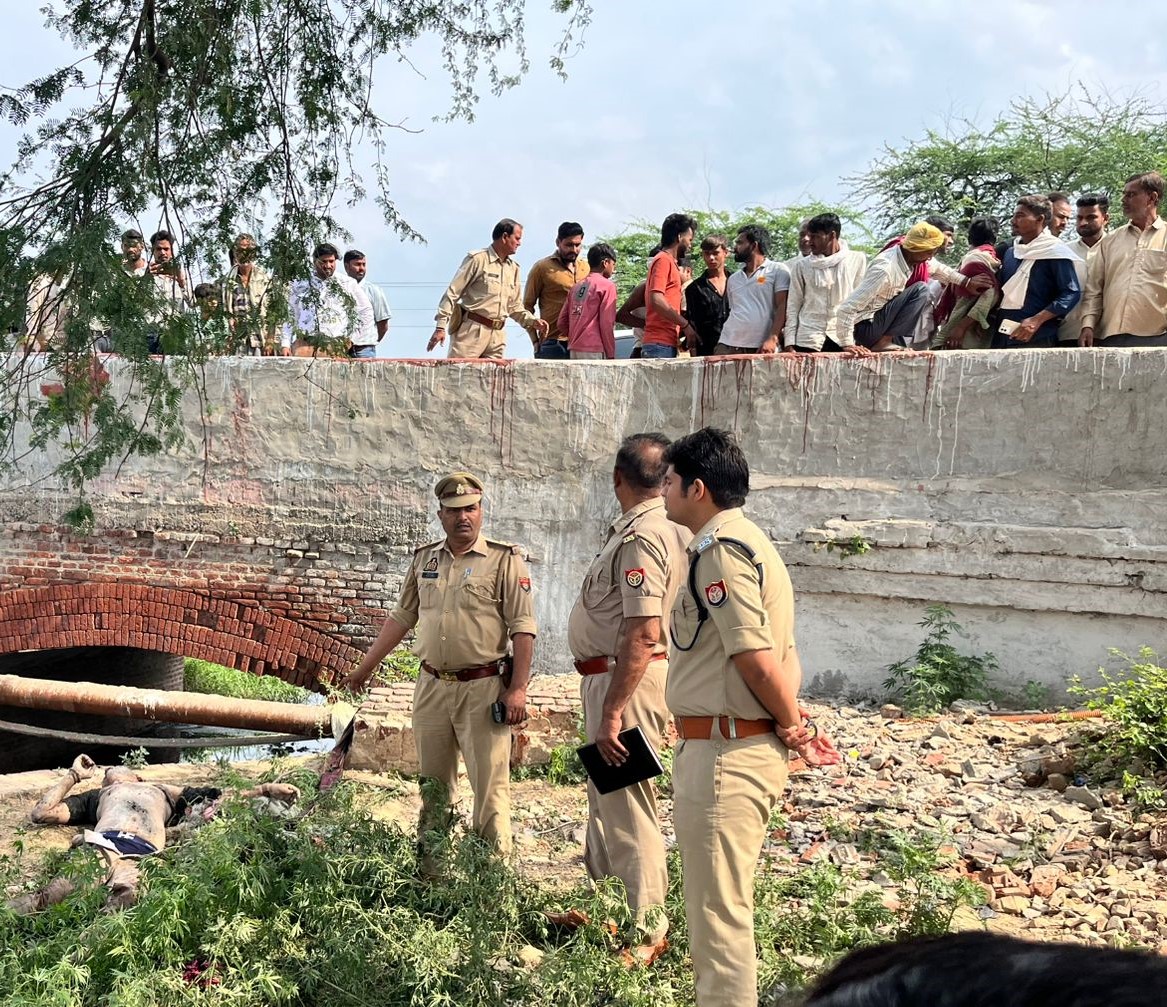 गंदे नाले में मिला युवक का शव, हत्या की आशंका