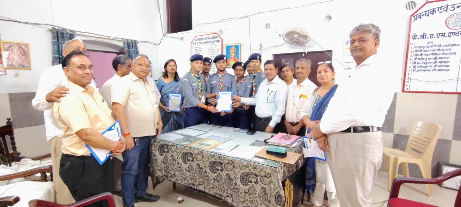 राष्ट्रीय जंबूरी एवं ग्रैंड फिनाले डायमंड जुबली में प्रतिभागियों को किया सम्मानित