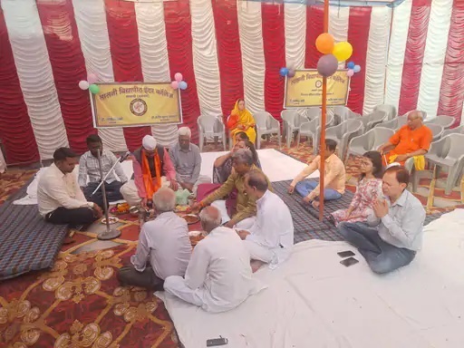 विद्यापीठ में बनाए गये नवनिर्मित कमरों का हुआ भूमि पूजन