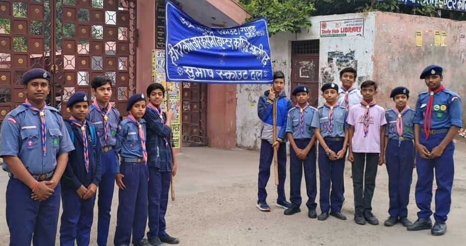 अनुशासित स्काउट्स ही बढ़ सकते हैं आगे : कुलदीप ,हीरालाल बारहसैनी इंटर कॉलेज में चल रहा स्काउट-गाइड शिविर