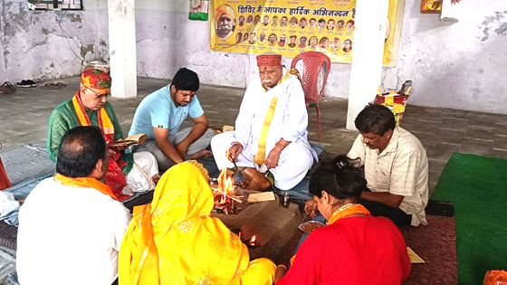 श्री वेद भगवान शिविर में विधि-विधान से हुआ विष्णु यज्ञ, विश्व शांति की कामना