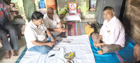​राधा रमन अग्रवाल ने जताया शोक, शोकाकुल परिवार को बंधाया ढांढस