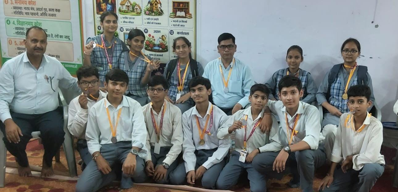 संकुल स्तरीय वैदिक गणित प्रतियोगिता में सरस्वती विद्या मंदिर इंटर कॉलेज लेबर कॉलोनी का शानदार प्रदर्शन